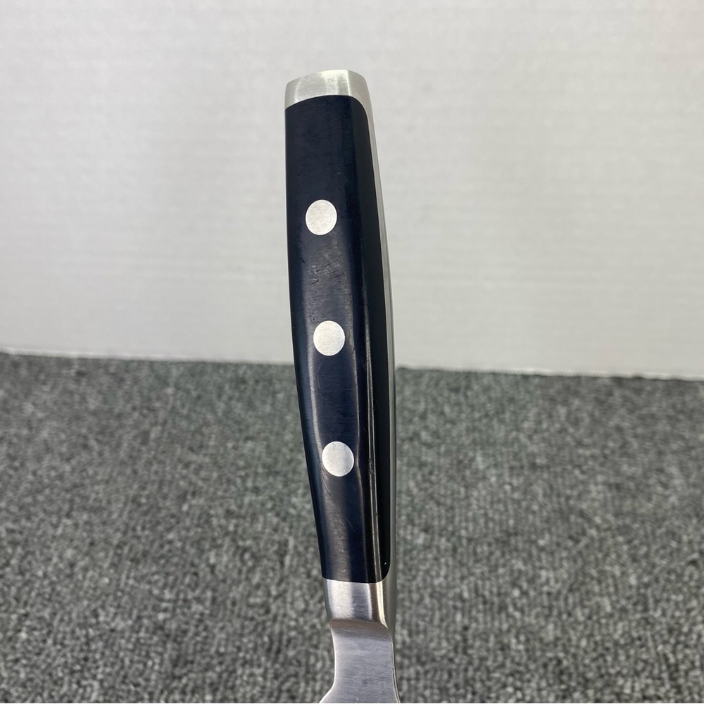 Premium Stainless Steel Slotted Turner Black Handle Durable Vintage Classic Pro - Picture 6 of 8